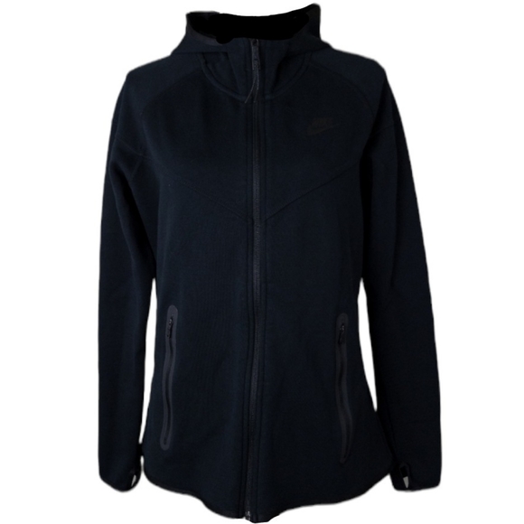 Nike Tech Zip-up Hoodie in Black